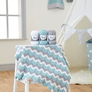 West Yorkshire Spinners Knitted Zig Zag Blanket Kit