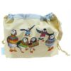 Woolly Puffins Drawstring Project Bag