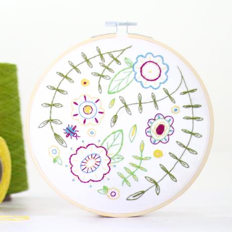 Contemporary Botanical Embroidery Kits