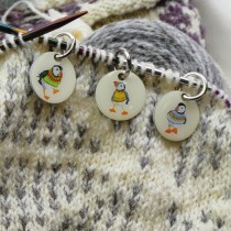 Woolly Puffin Stitch Markers